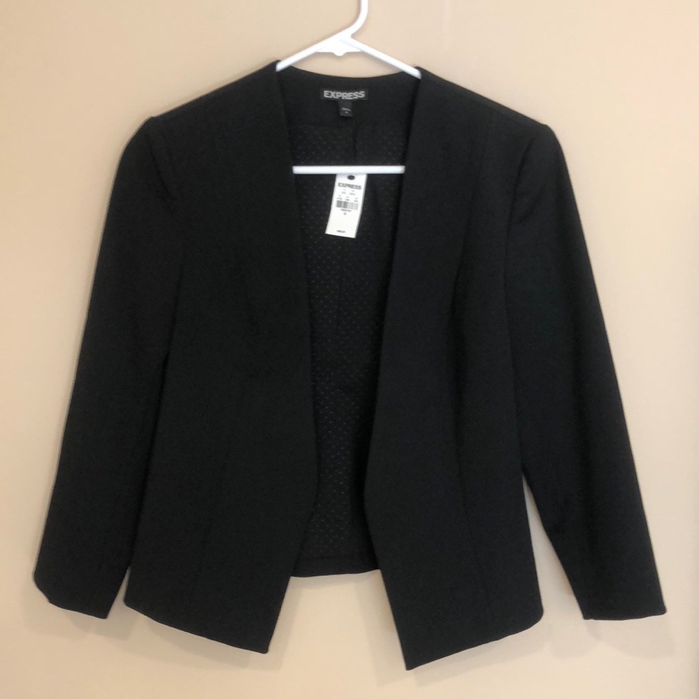 Express black suit jacket